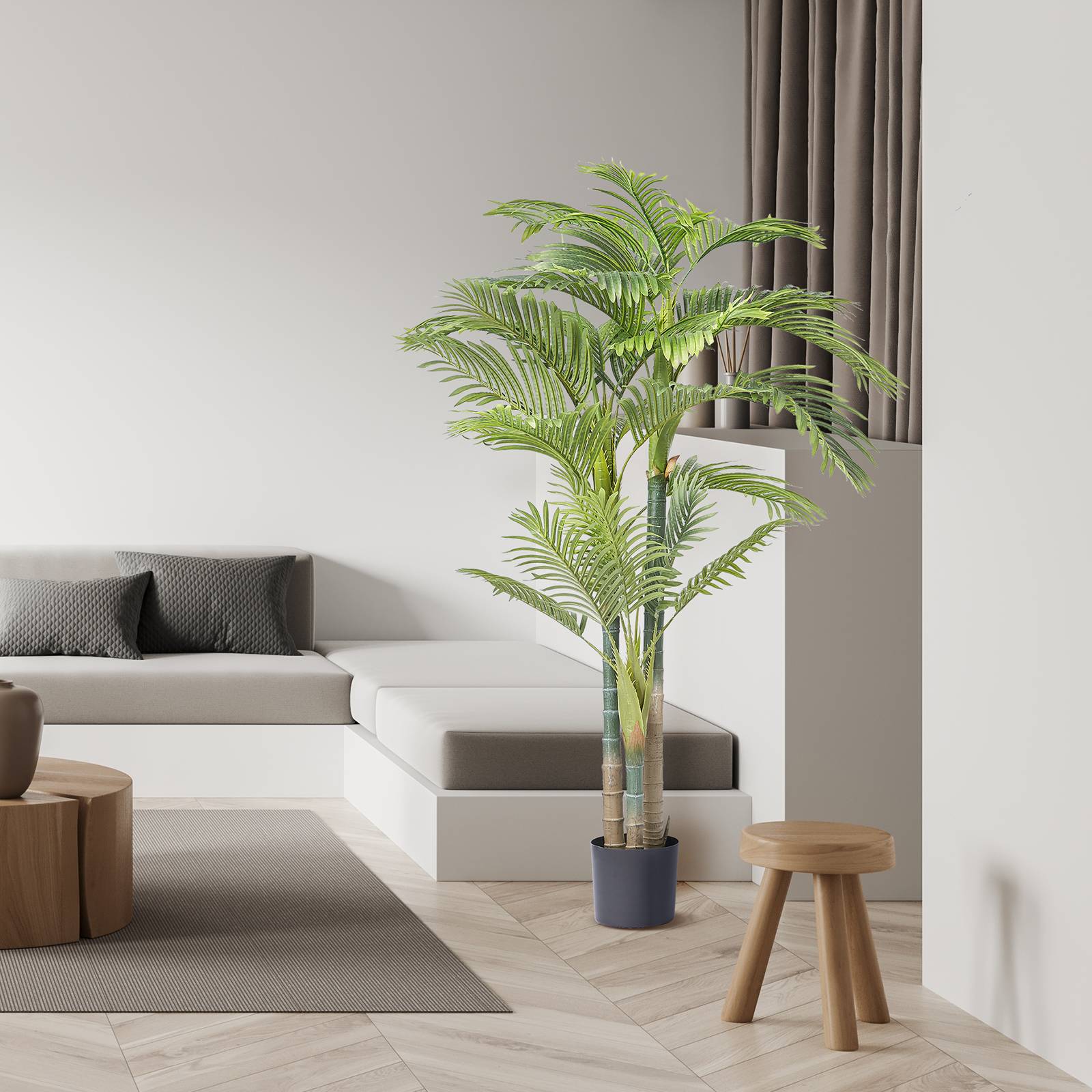 VEVOR Arbre Artificiel Palmier à Canne d'Or Plante Artificielle Déco 1030x1981mm - Image 8