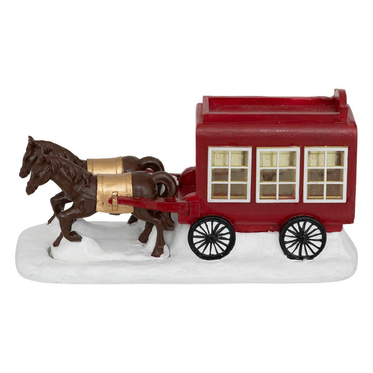Fééric Lights & Christmas - Accessoire village calèche l.17,4cm - Feeric Lights & Christmas - Image 1
