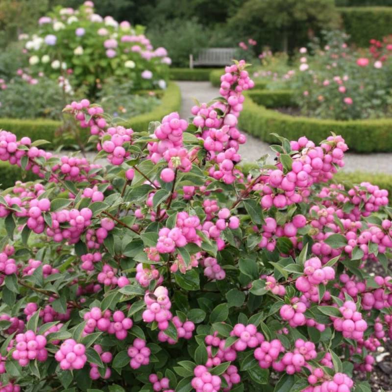 Symphorine Magical® Candy 'kolcam', Symphoricarpos à fleurs Blanche - feuillage Caduc - Pot de 3L - 20/40 cm-  hauteur à maturité De 2,50 m à 3,00 m - Image 5