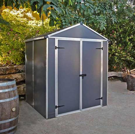 Canopia - Canopia Abri de jardin Rubicon 7m² Gris - Imagen 9