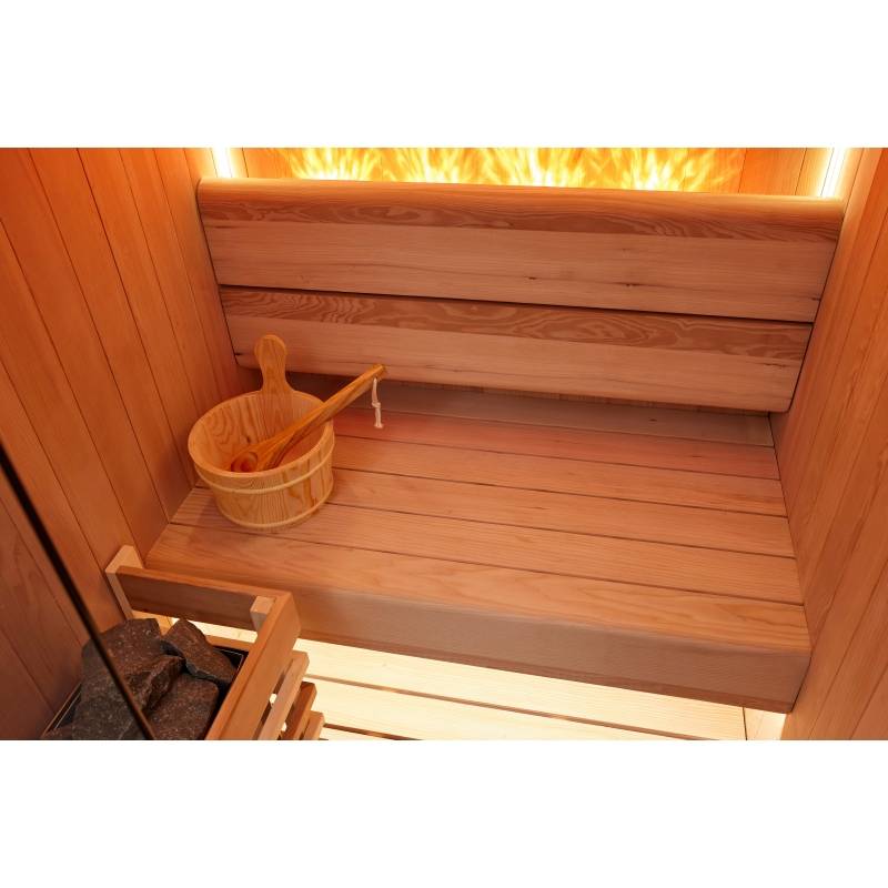 Sauna traditionnel Boreal® CELEST 120 - 1 à 2 places - 120x120x190 cm - Image 8