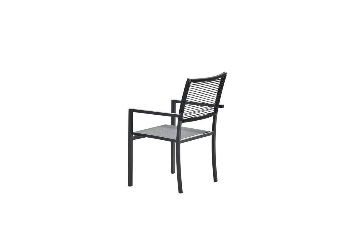 Garden Impressions - Star dining fauteuil - noir carbone - noir corde - Imagen 3