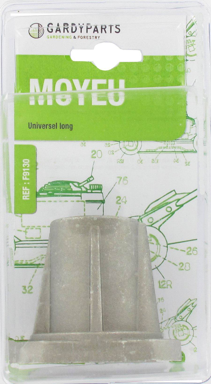 Centrale Brico - Porte lame universelle long, alésage central: 22,2mm. (sous coque) Centrale Brico