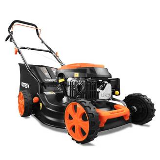 FUXTEC - Tondeuse à Gazon Thermique FUXTEC 146 cm³ 46 cm – Poussée, Bac 50L – Modèle FX-RM4646ECO 3,5 CV