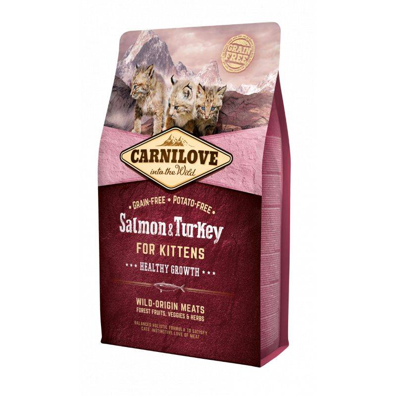 Carnilove - Croquettes chaton Saumon et Dinde - Carnilove 6 kg