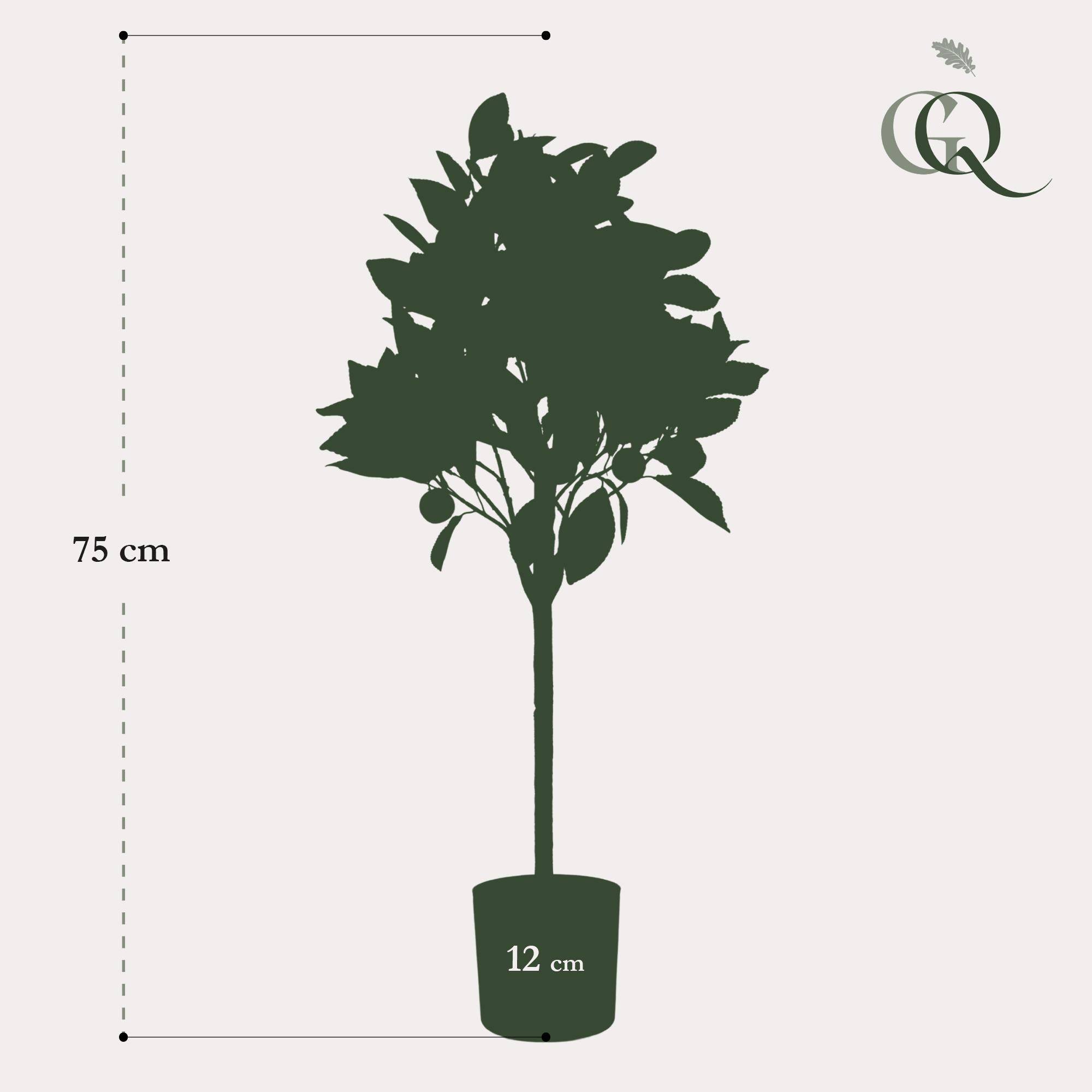 Oranger Artificiel Citrus Sinensis Déco Intérieur Véranda Réaliste 75 cm - ComfortXL Green Living - Image 3