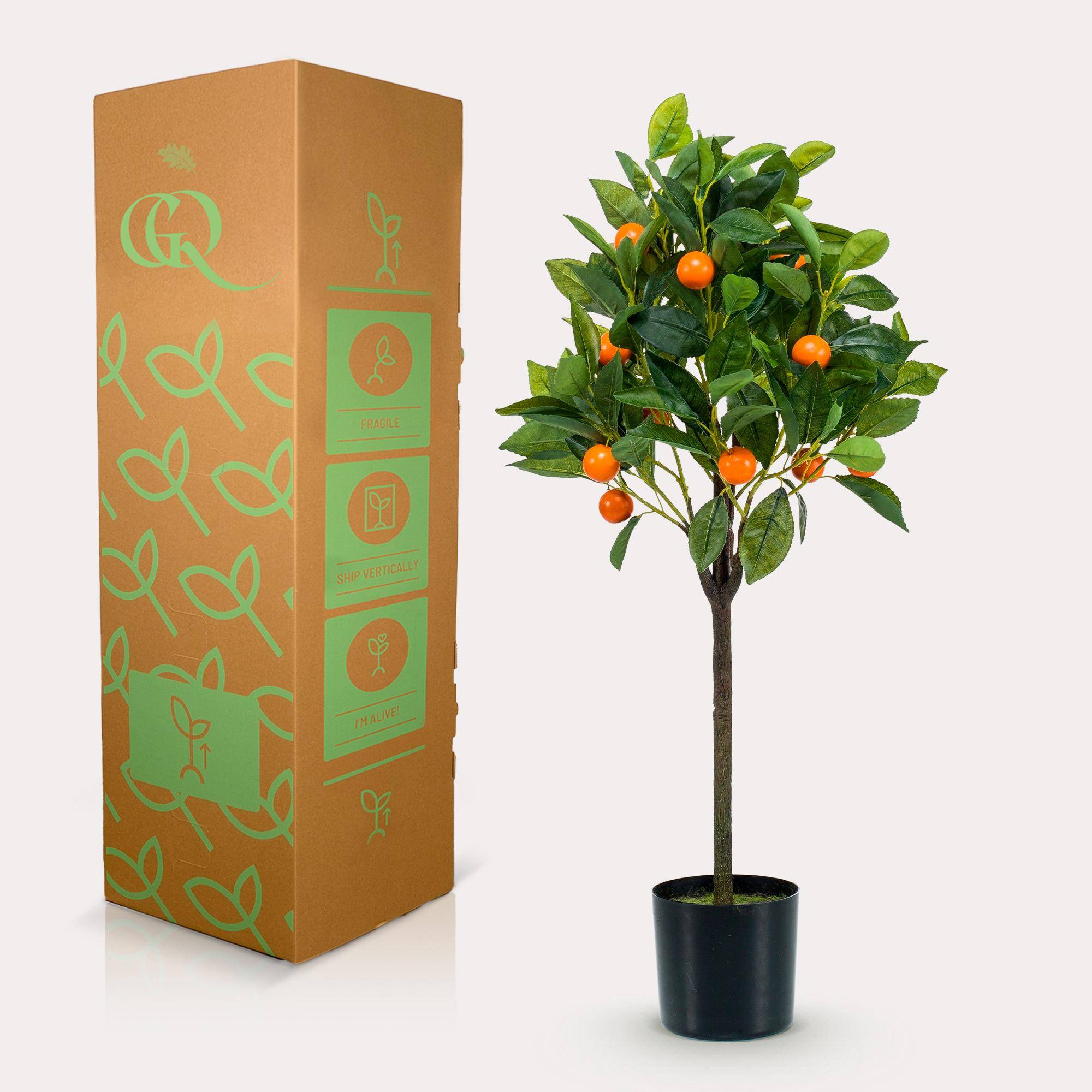 Oranger Artificiel Citrus Sinensis Déco Intérieur Véranda Réaliste 75 cm - ComfortXL Green Living - Image 6