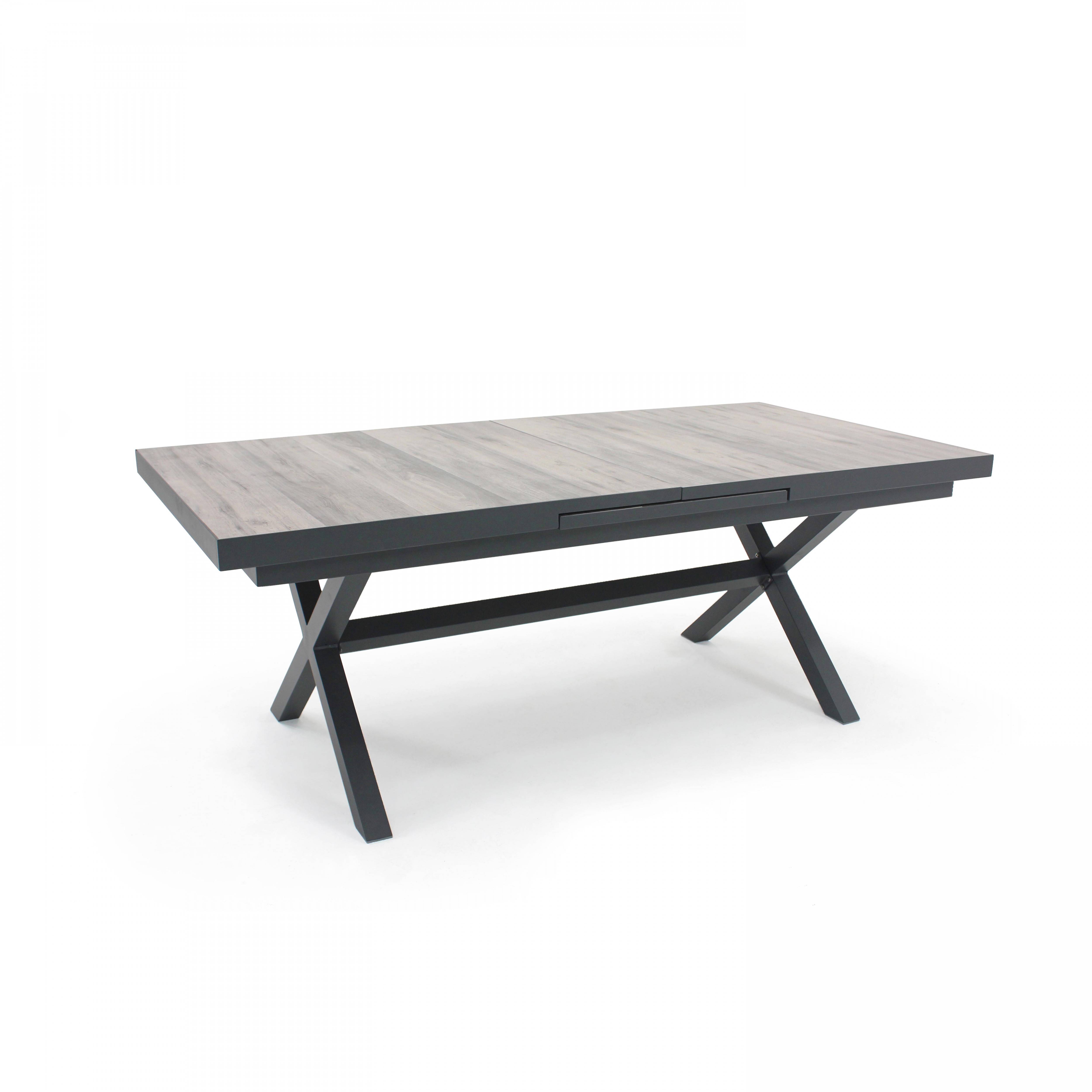 Oviala - Table extensible en aluminium et céramique 10 chaises gris Tivoli - Oviala - Imagen 6