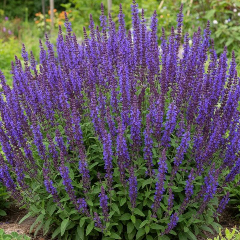 Sauge des bois Blaukönigin à fleurs Bleue - feuillage Caduc - Godet - 5/20 cm-  hauteur à maturité De 0,15 m à 0,50 m - Image 3