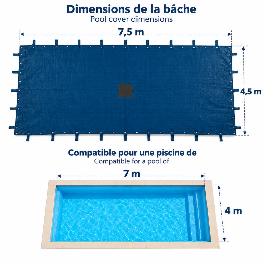 Terre Jardin - Bâche piscine rectangulaire - Image 2