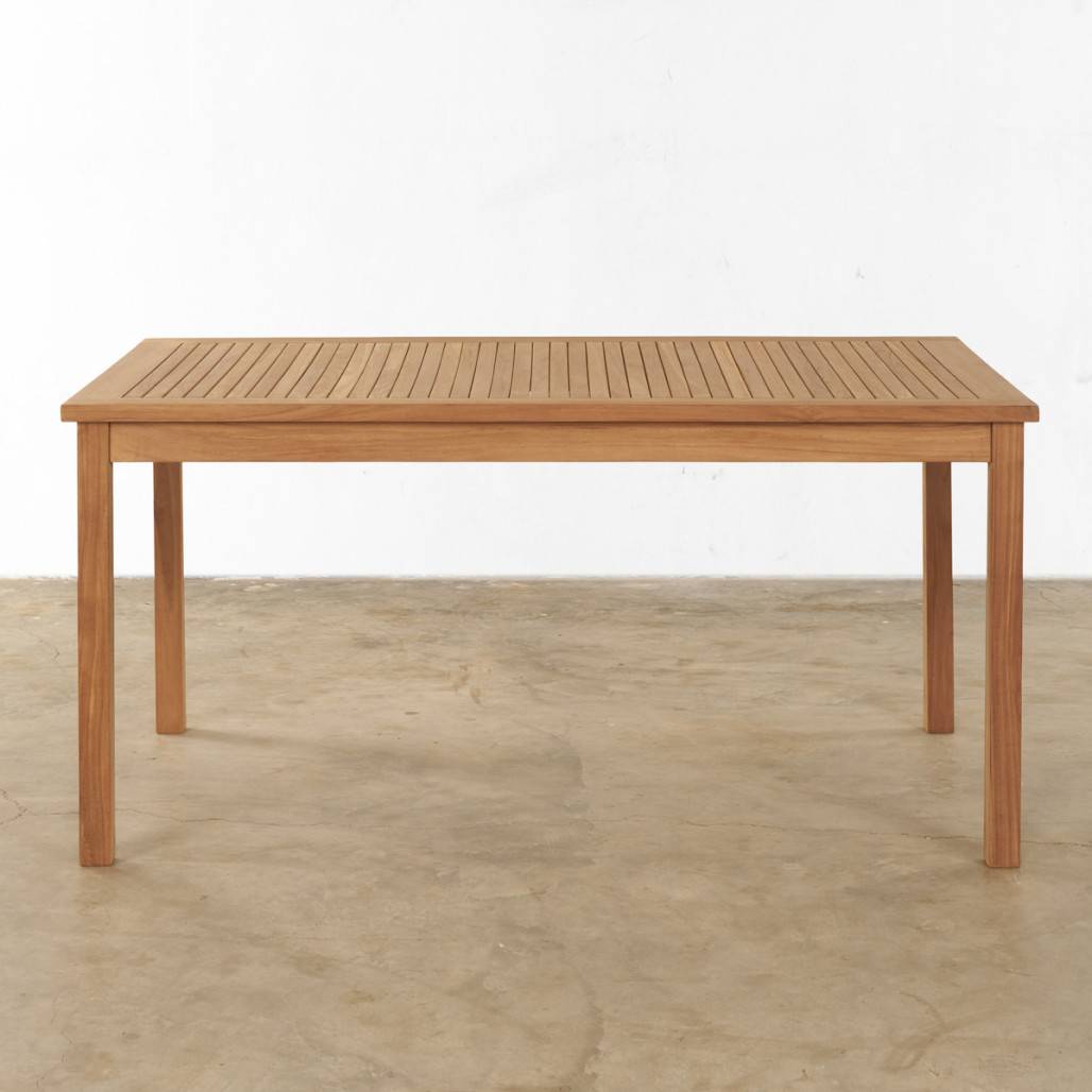 Table de jardin en teck massif 150 Frida - Image 4