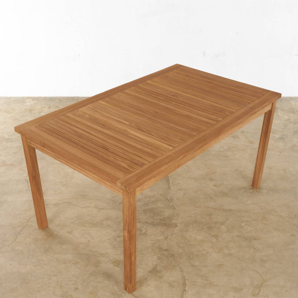 Table de jardin en teck massif 150 Frida - Image 6
