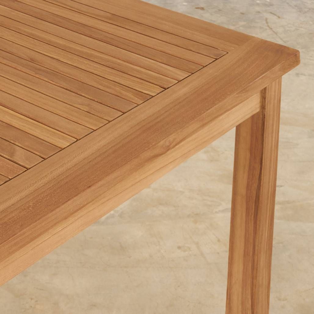 Table de jardin en teck massif 150 Frida - Image 8