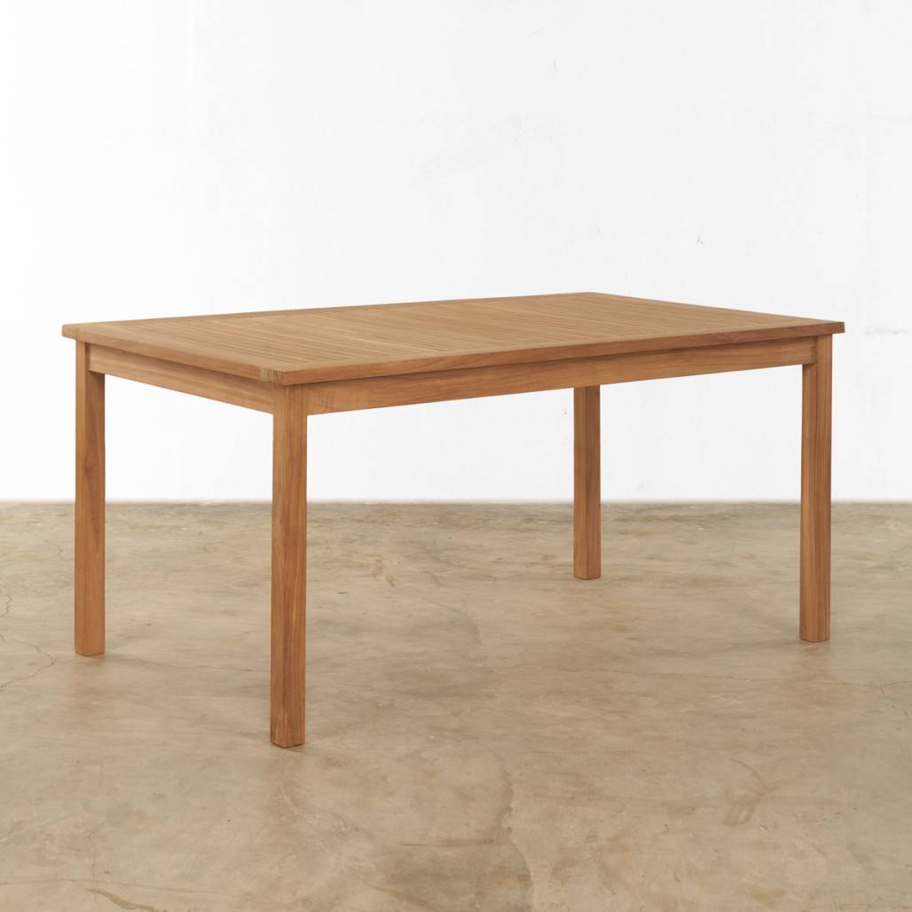 Table de jardin en teck massif 150 Frida - Image 3