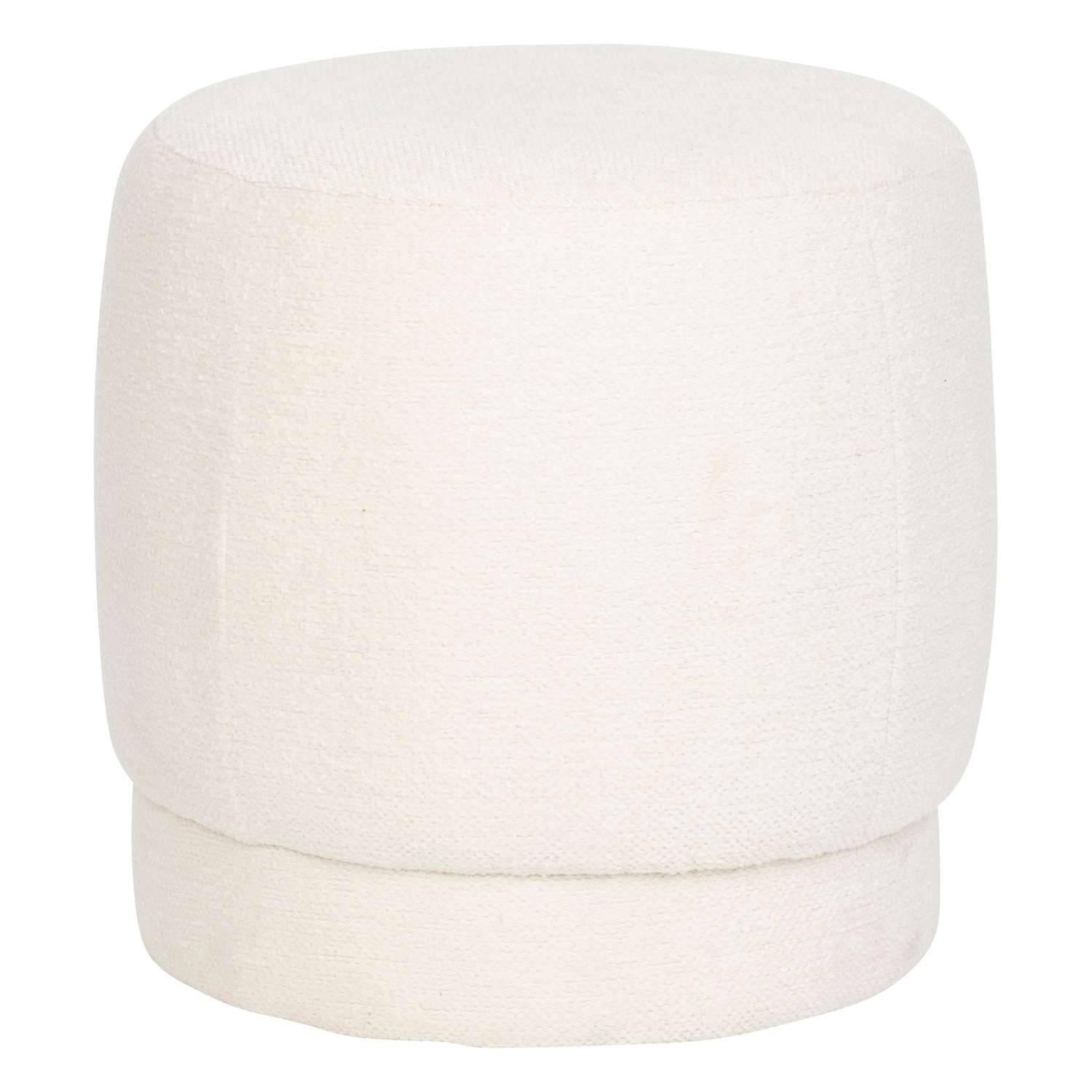Divano 3 posti in tessuto bouclette colore bianco avorio OVOTAS