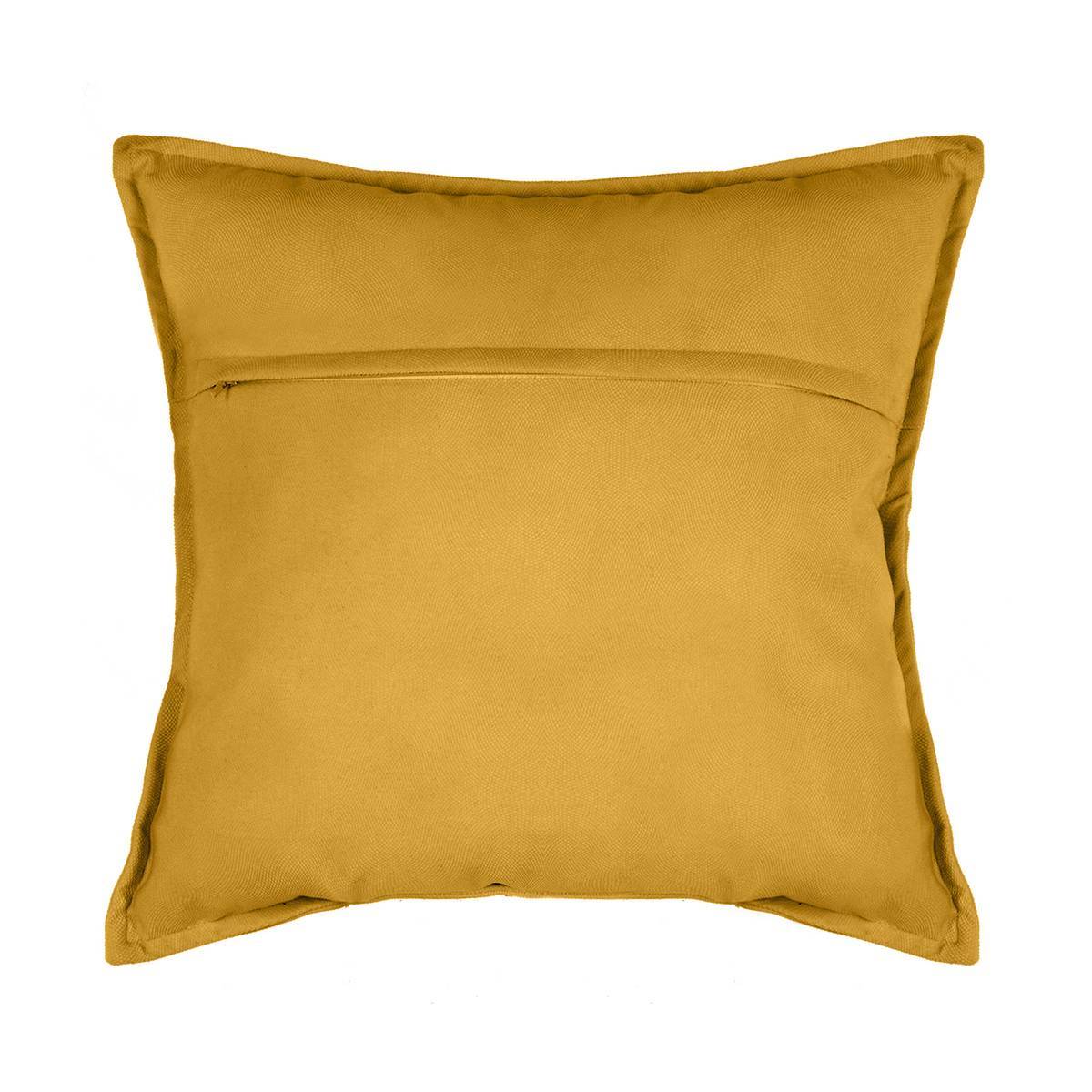 Atmosphera - Coussin "LILOU" coton jaune 45x45cm - Atmosphera Créateur d'intérieur - Imagen 3