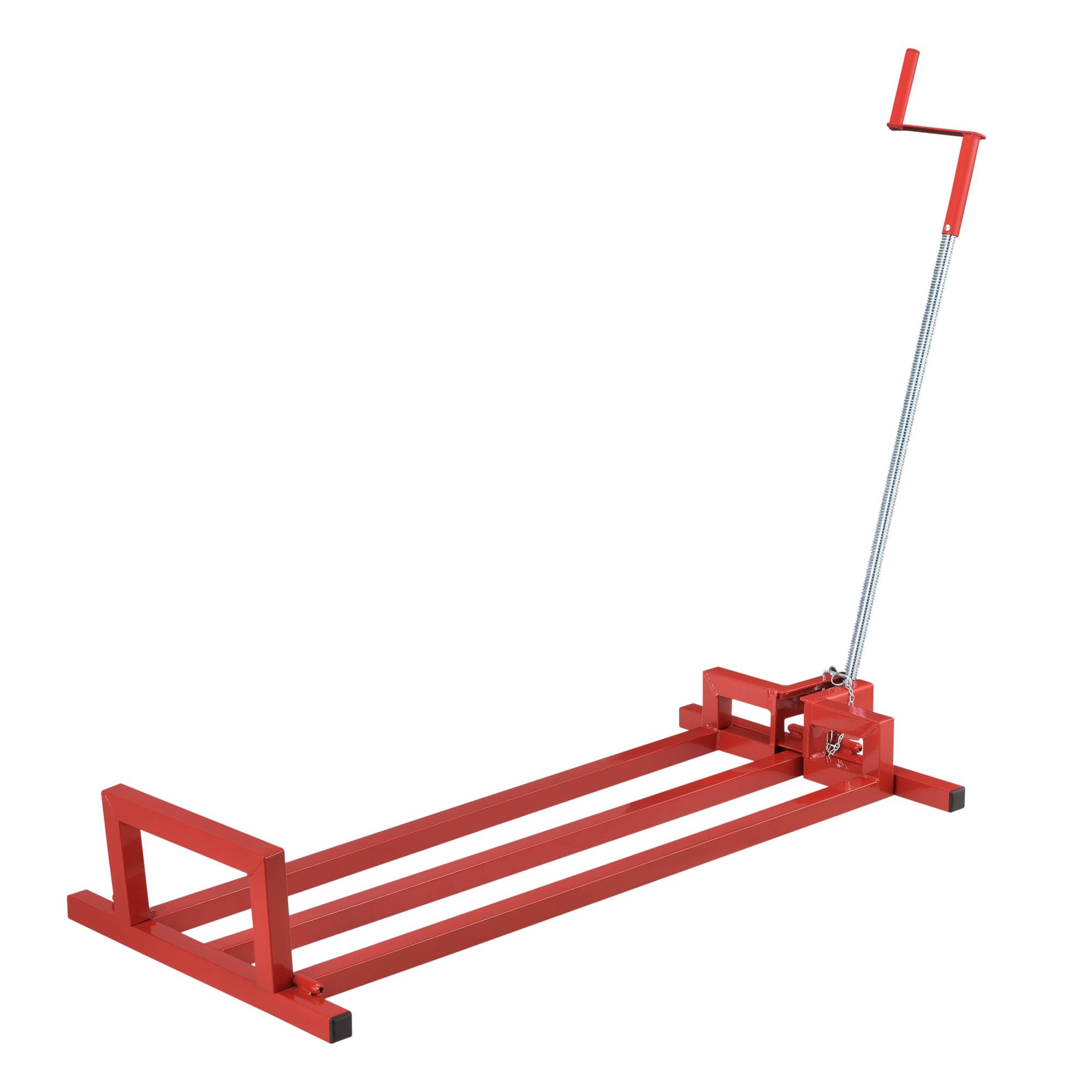 Pro.Tec - Lève-Tondeuse avec Manivelle Capacité de Charge Jusqu'à 400 kg Acier Rouge [pro.tec] - Imagen 4