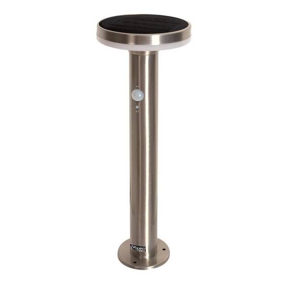 Ribimex - Borne solaire Stella hauteur 50cm rond sur pic avec détecteur