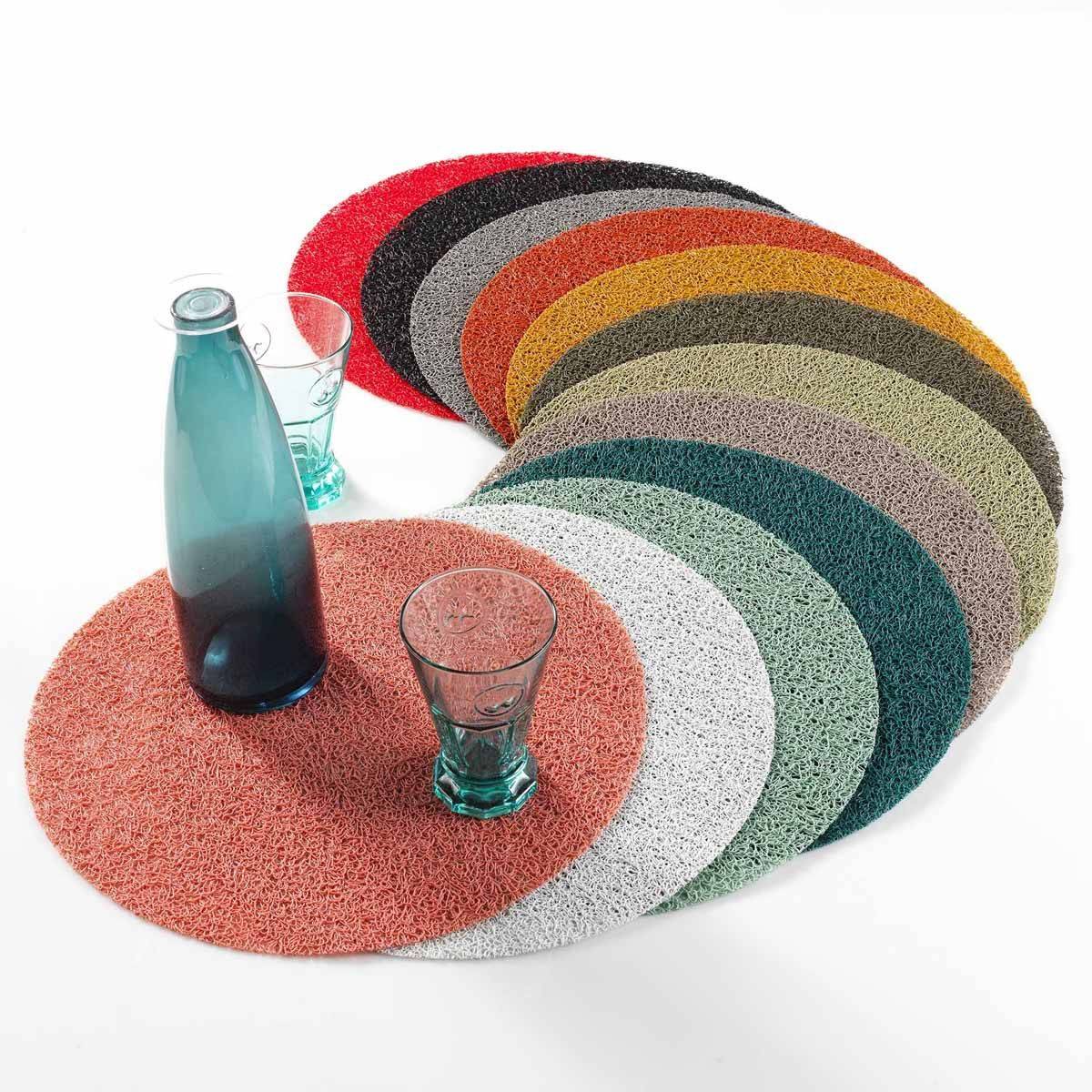 Set de Table Rond "Tortilla" 38cm Kaki - Image 3