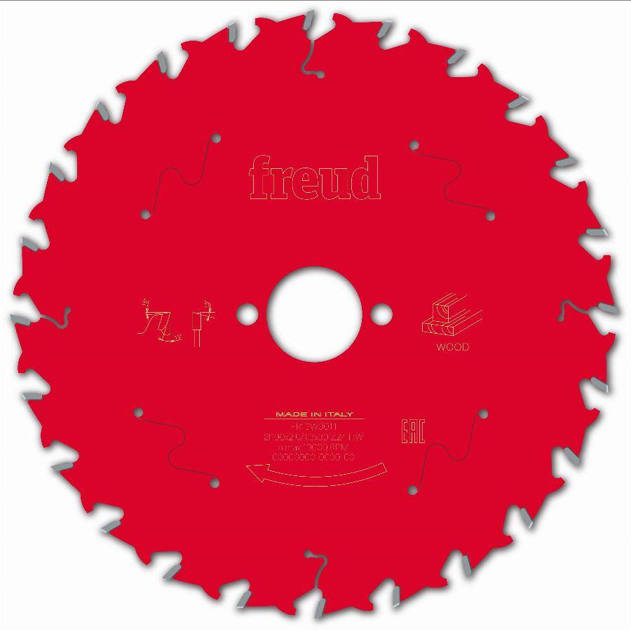 Lame pour scie circulaire portative FREUD - Ø190 2/1,3 AL30 Z24 BA 15° - F03FS09767 -FR13W001T - Imagen 2