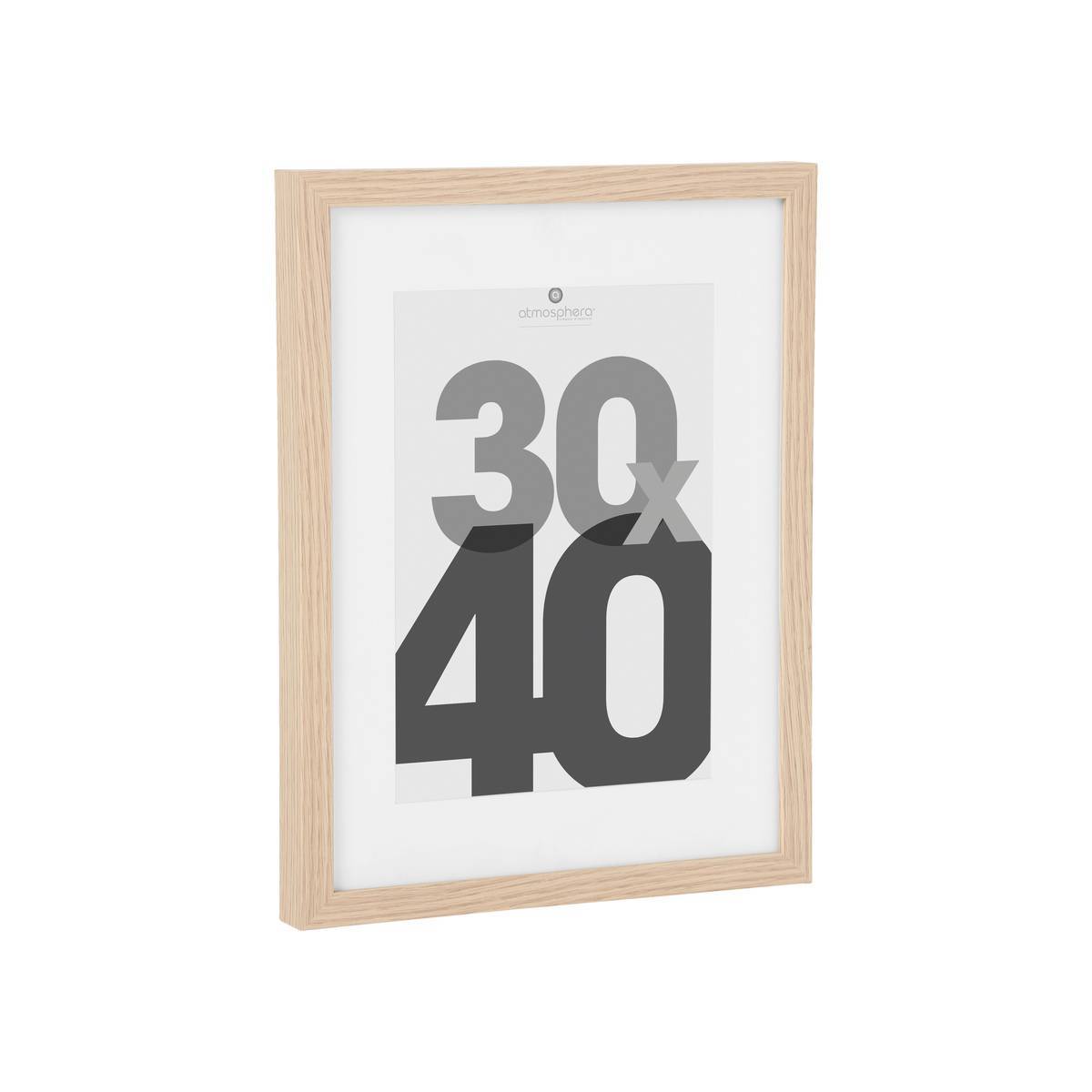 Atmosphera - Cadre photo bois "Eva" bois 30x40cm - Atmosphera Créateur d'intérieur - Imagen 3