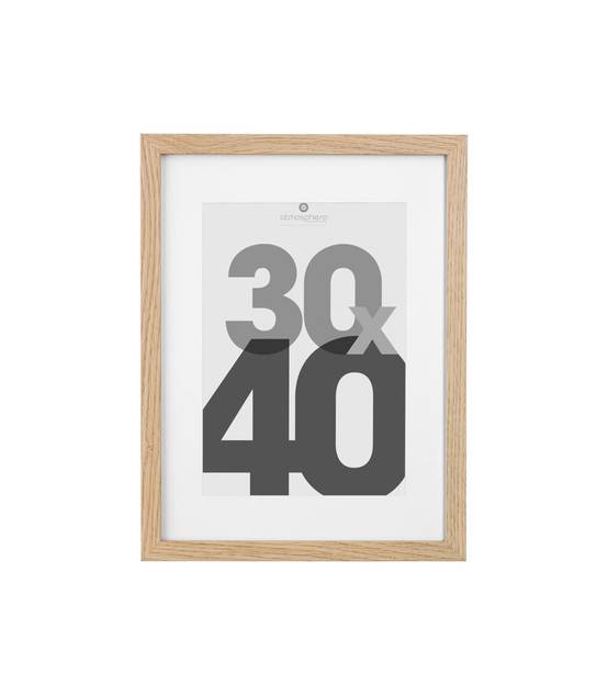Cadre photo en Bois Naturel pour Photo 30 x 40 cm - Image 1