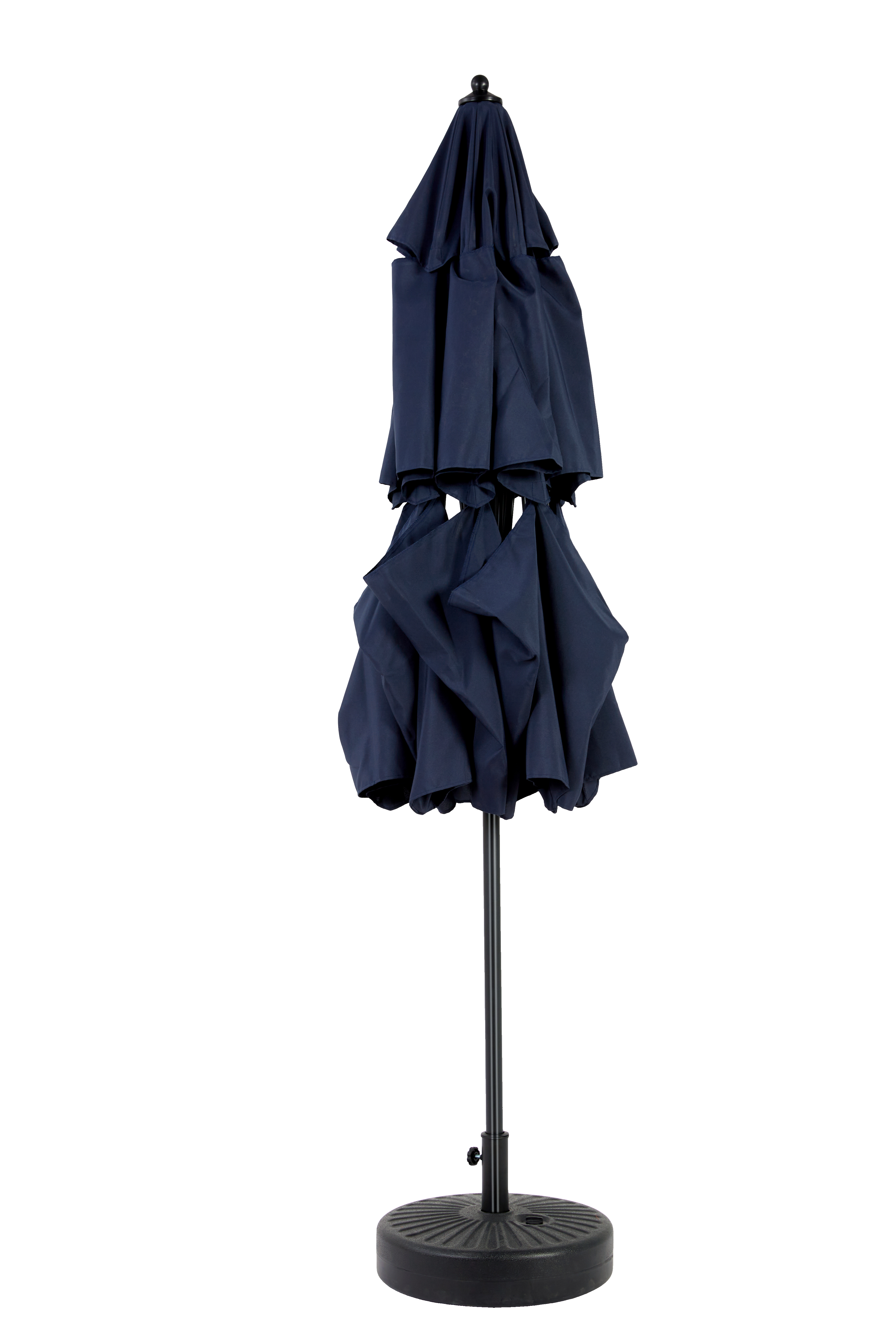 Aluminium 10ft 3 Tier Auto-tilt Umbrella (Navy Blue) (No Base) - Image 5