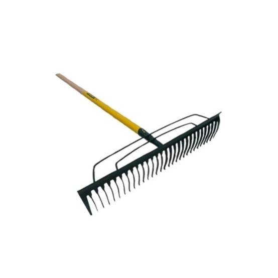 Râteau à Gazon Duopro 30 dents manche bois certifié PEFC 100% + POIGNEE ERGO - Leborgne - Image 1
