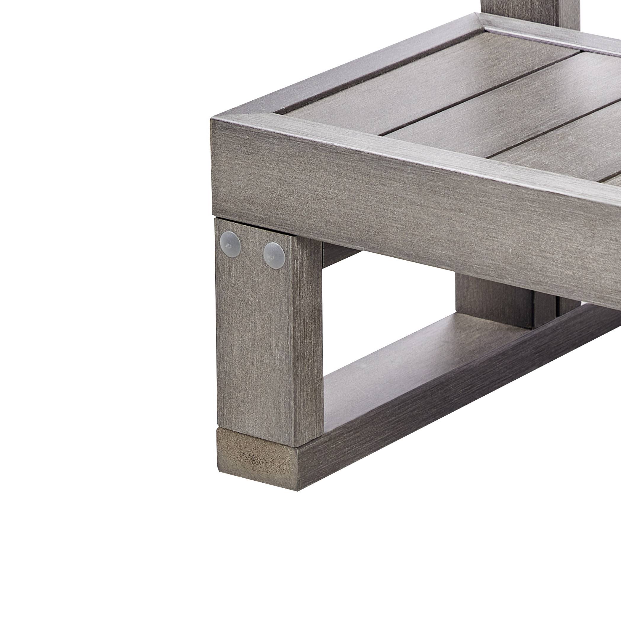 Beliani - Bain à remous d'extérieur Matière synthétique Gris LIMAY - 57x54x42- Beliani - Image 6