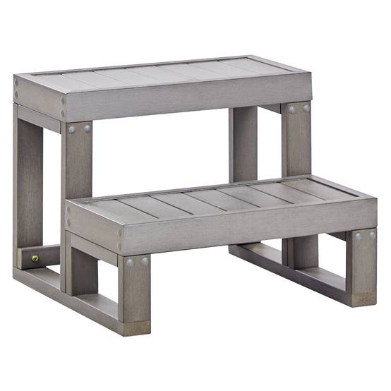 Beliani - Bain à remous d'extérieur Matière synthétique Gris LIMAY - 57x54x42- Beliani - Image 2