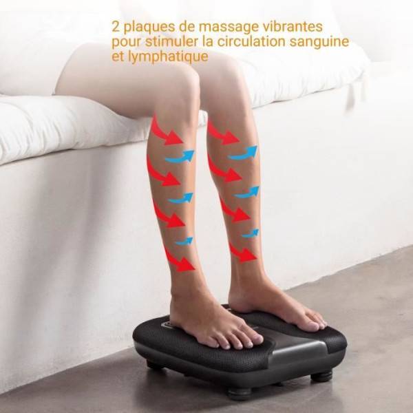 Masseur energisant 2 en 1 pieds et jambes - MEDISANA - LM 100 - Shiatsu + shaking stimulant - 2 intensités + chauffant - Noir - Image 5