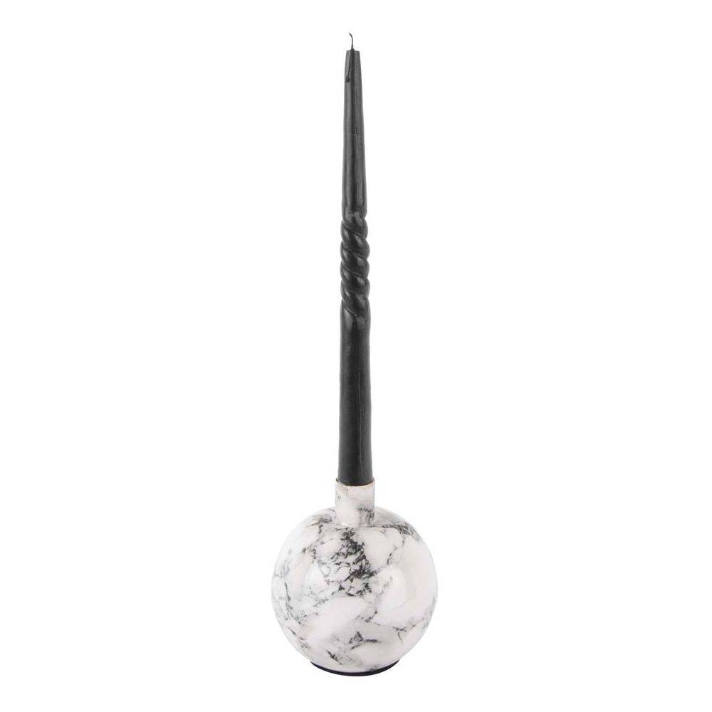 Pt Living - Bougeoire effet marbre 10 x 10 cm Marble Blanc - Imagen 3