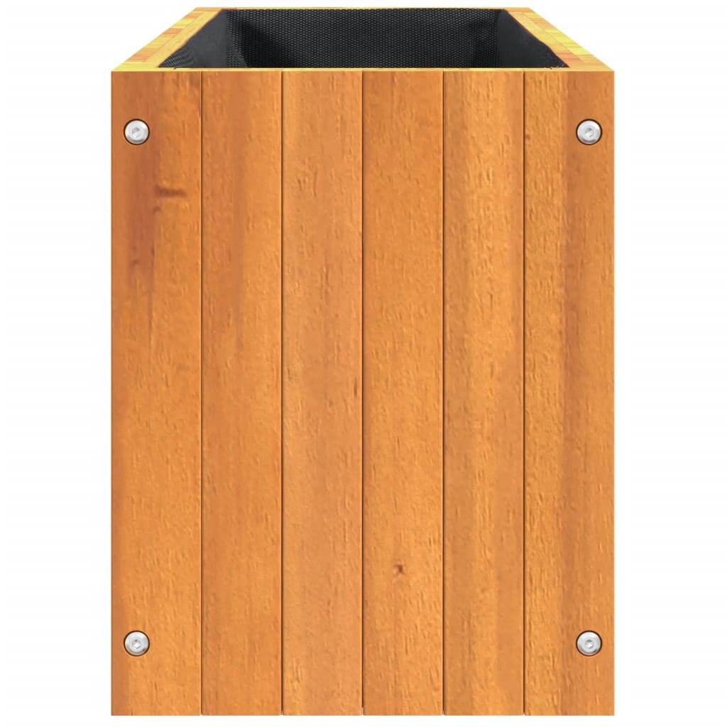 Jardinière bois d'acacia naturel 59 x 27.5 x 35 cm - PANGIVO - Image 6