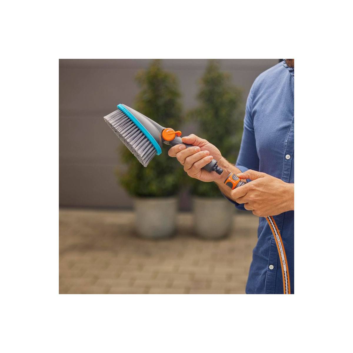 Gardena - Brosse de lavage à main M souple réglable Gardena - Imagen 4