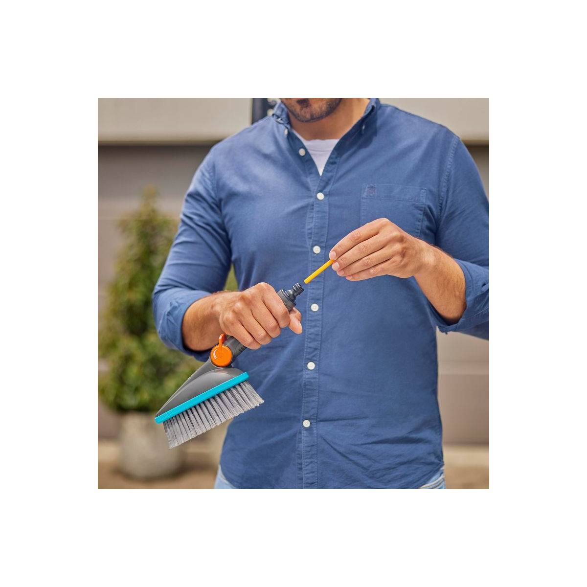 Gardena - Brosse de lavage à main M souple réglable Gardena - Imagen 3