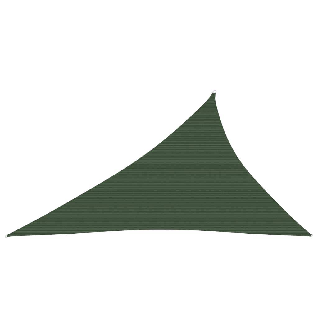Helloshop26 - Voile toile d'ombrage parasol 160 g/m² PEHD 4 x 5 x 6,8 m vert foncé - Imagen 2