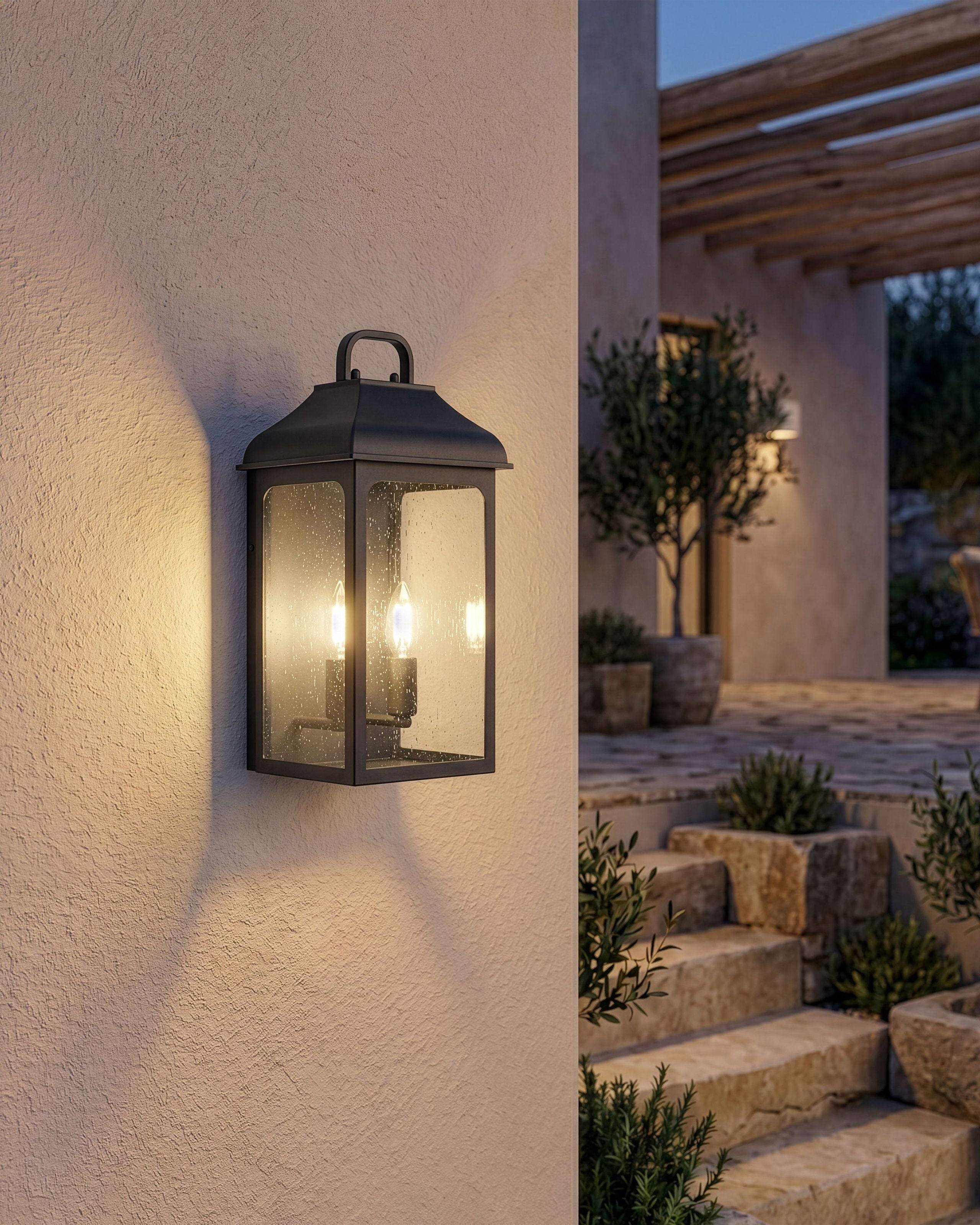 Beliani - Lampe murale pour l'extérieur Aluminium Noir VIDBOL - Beliani