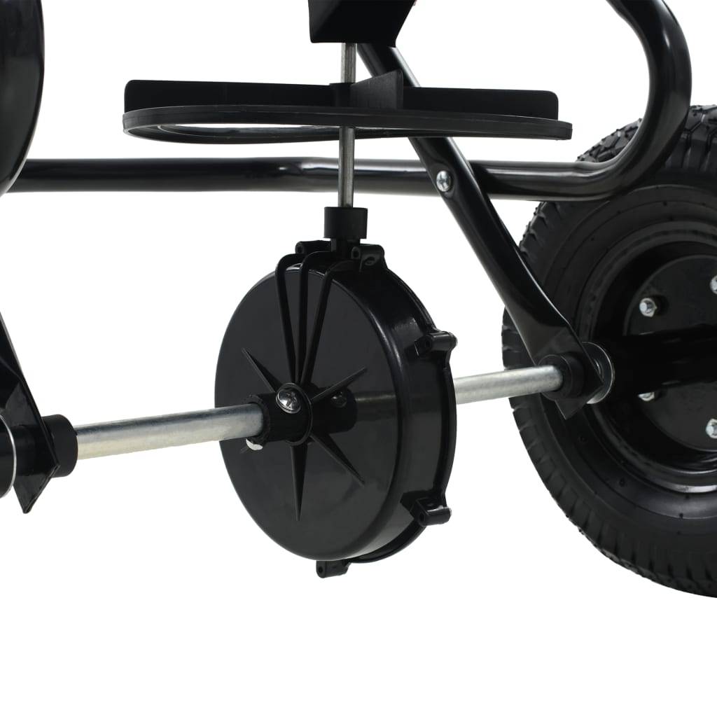 Vidaxl - Distributeur de sel remorqué PVC et acier 125 x 74 x 79 cm 45 L vidaXL 142967 - Image 4