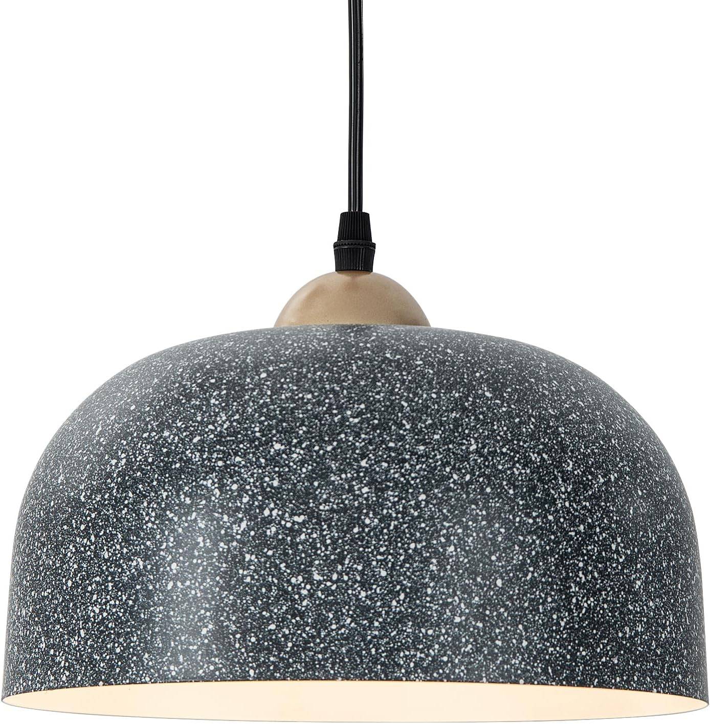 Plafonnier, luminaire de couloir, plafonnier, lampe de chambre, luminaire de salon, lampe de cuisine, métal gris béton, GU10 2 ampoules, L 18 cm