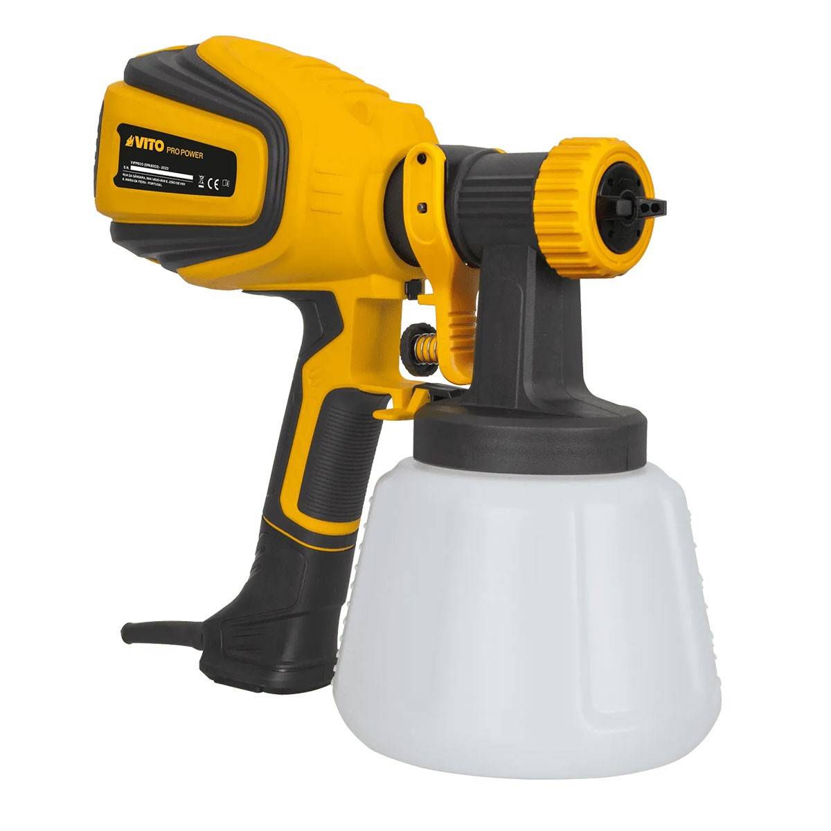 Pistolet à peinture électrique 600W Reservoir 1200ml 4 modes de Pulvérisation VITO - Imagen 2