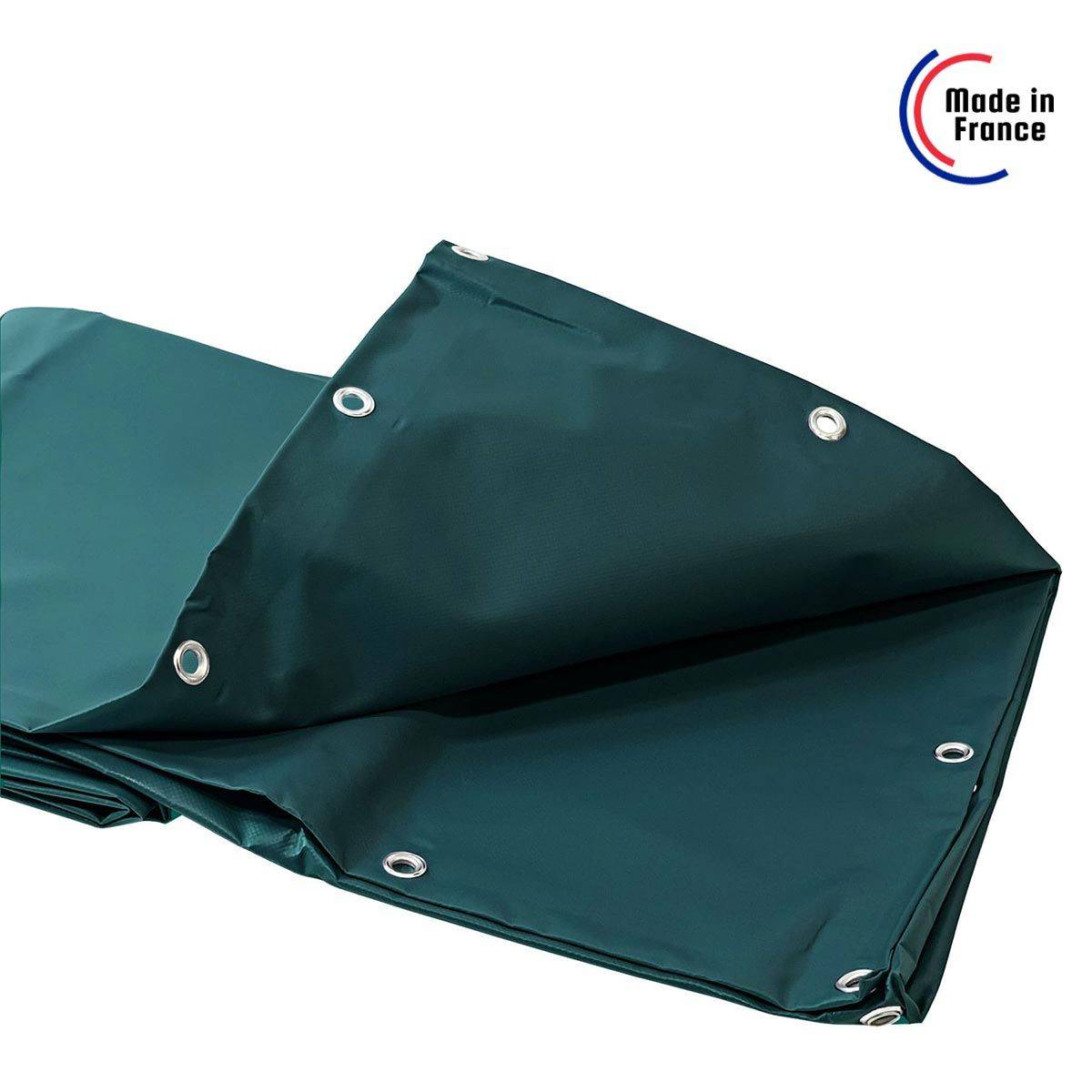Bâche Bois 2x3 m XP640BO Verte - Garantie 10 ans - Bâche de protection étanche pour Bois de chauffage - Made in France TECPLAST - Imagen 5