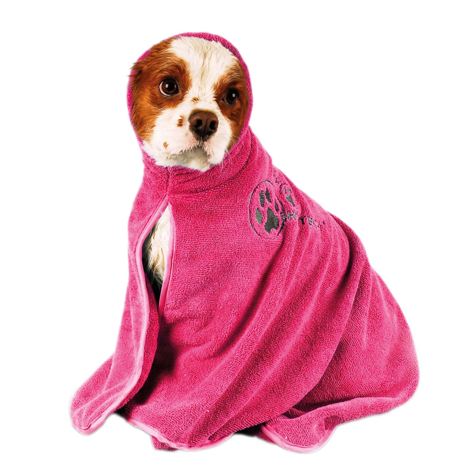 Peignoir pour chien Rose Taille : S SHOW TECH