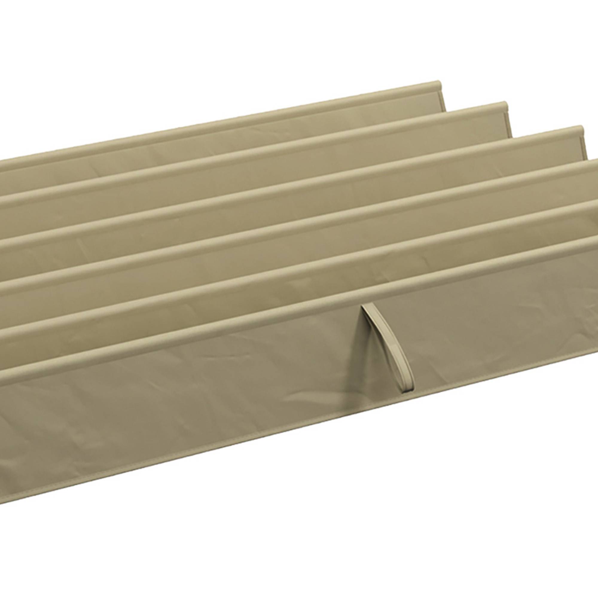ComfortXL - Toile de rechange pour pergola rétractable en polyester écru 250 x 255 cm pour tonnelle 3 x 3 m avec drainage - Image 8