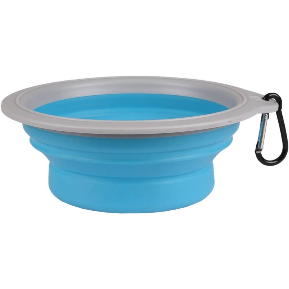 Flamingo - Gamelle de transport BUBO 625 ml. pour chien. couleur bleu/ gris. - Imagen 5