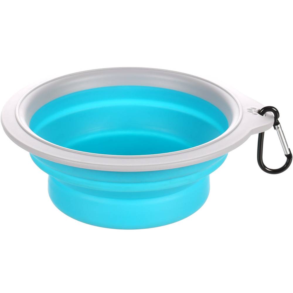 Flamingo - Gamelle de transport BUBO 625 ml. pour chien. couleur bleu/ gris. - Imagen 3