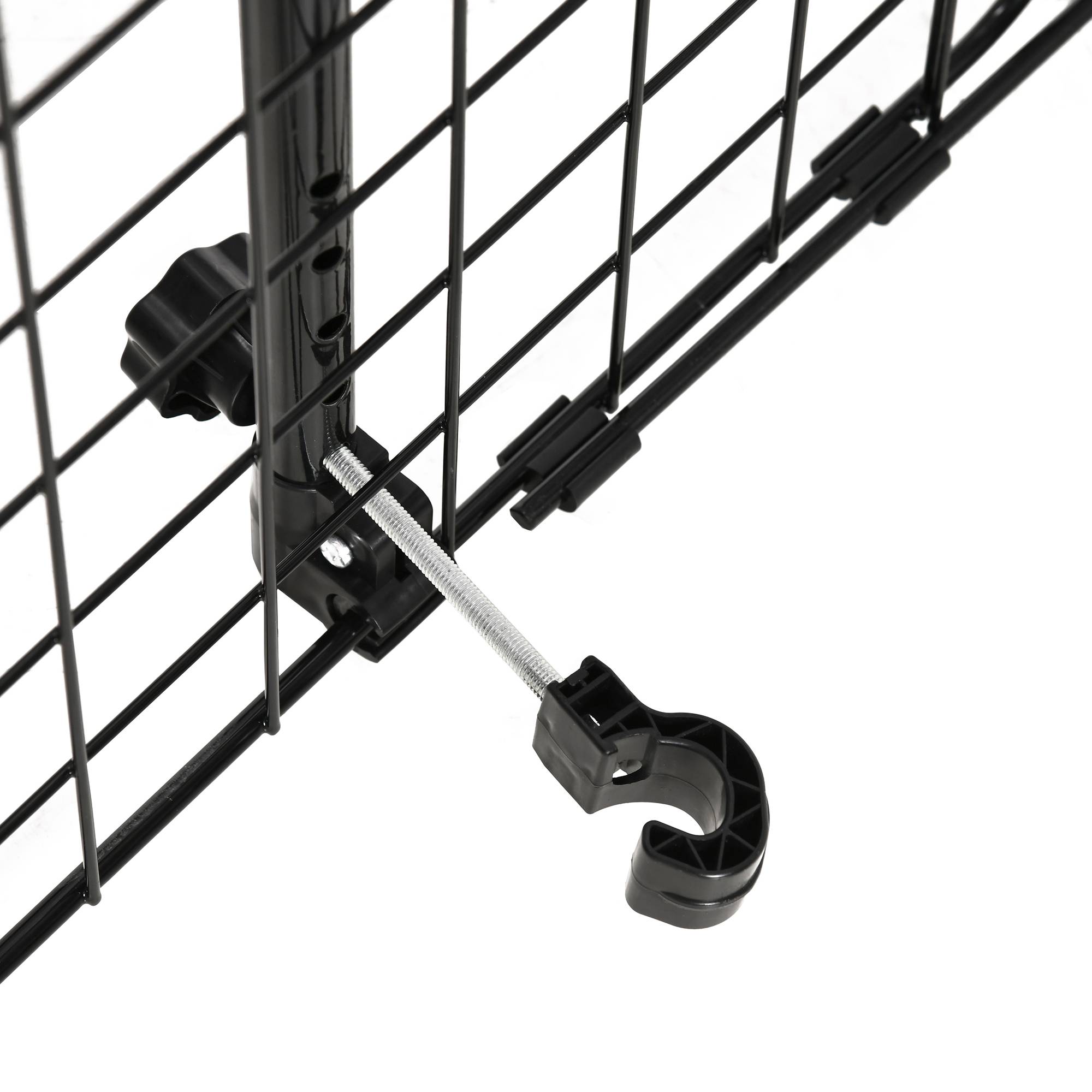 Barrière de Sécurité Universelle pour Chien en Voiture, Métal Extensible pour Sièges Arrière et Coffre, 91–152 x 30 cm, Noir - Image 8