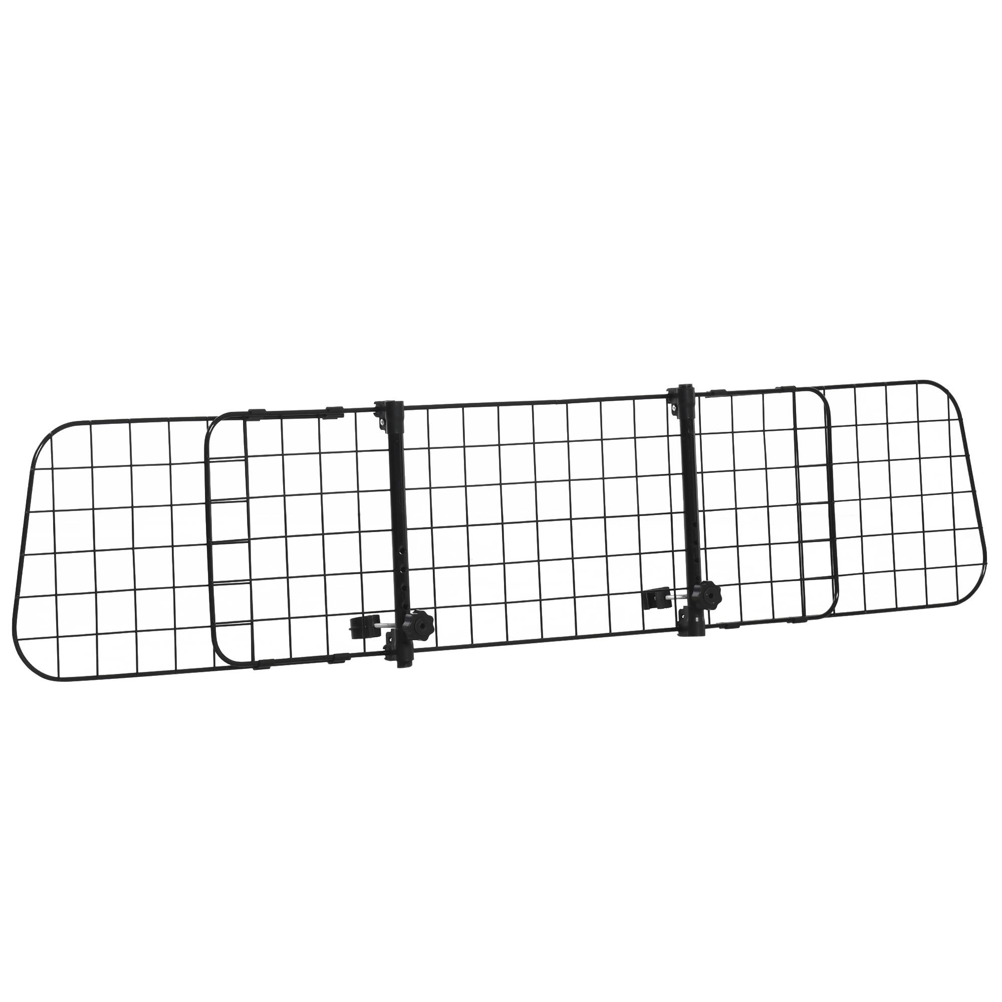 Barrière de Sécurité Universelle pour Chien en Voiture, Métal Extensible pour Sièges Arrière et Coffre, 91–152 x 30 cm, Noir - Image 1