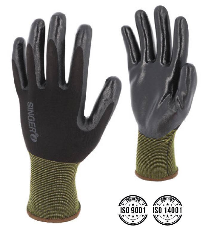 Gant polyamide Jauge 13 END Nitrile Noir SINGER - T.10 - NYM313NIB10 - Imagen 2