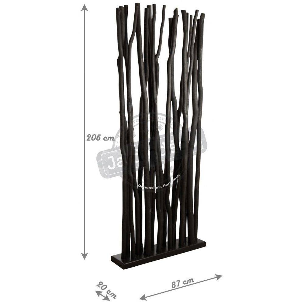 Aubry Gaspard - Socle avec 19 tiges de bois Noir - Imagen 2