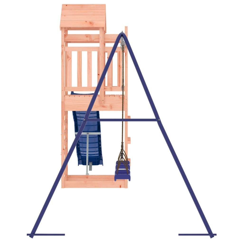 Helloshop26 - Aire de jeux d'extérieur balançoires toboggan portiques robuste jeux jardin 492 x 185 x 239 cm bois massif de douglas - Imagen 3